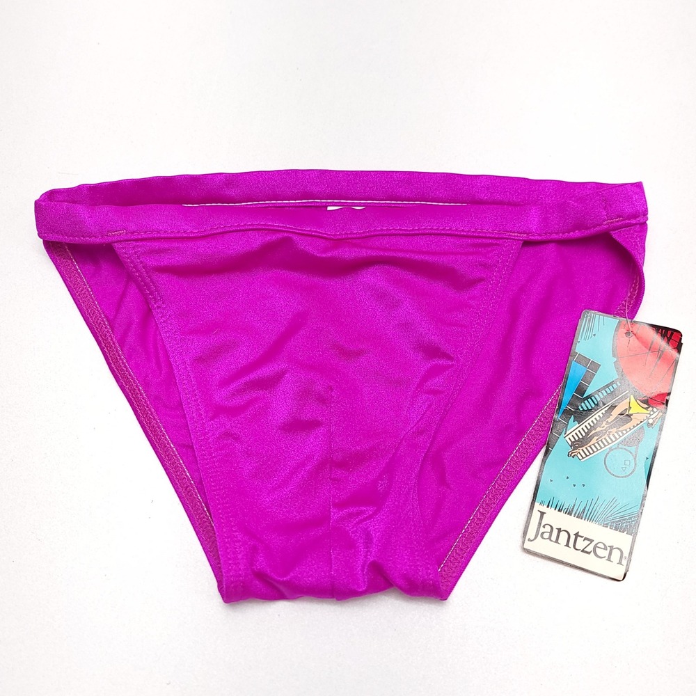 Jantzen Mens Vintage Swim Briefs Fuchsia Pink Made in USA Size S 30-32 NWT NEW